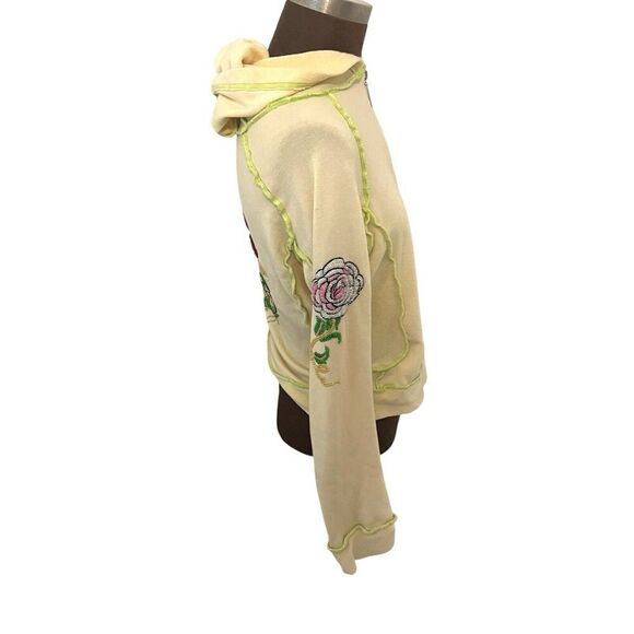 Brigitte Michelle Y2K Love Is A Rose Beaded Hoodie - Medium - Picture 4 of 12